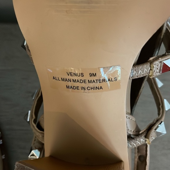 Sincerely Jules Studded Ankle Wrap Sandals Size 9 - Picture 6 of 7